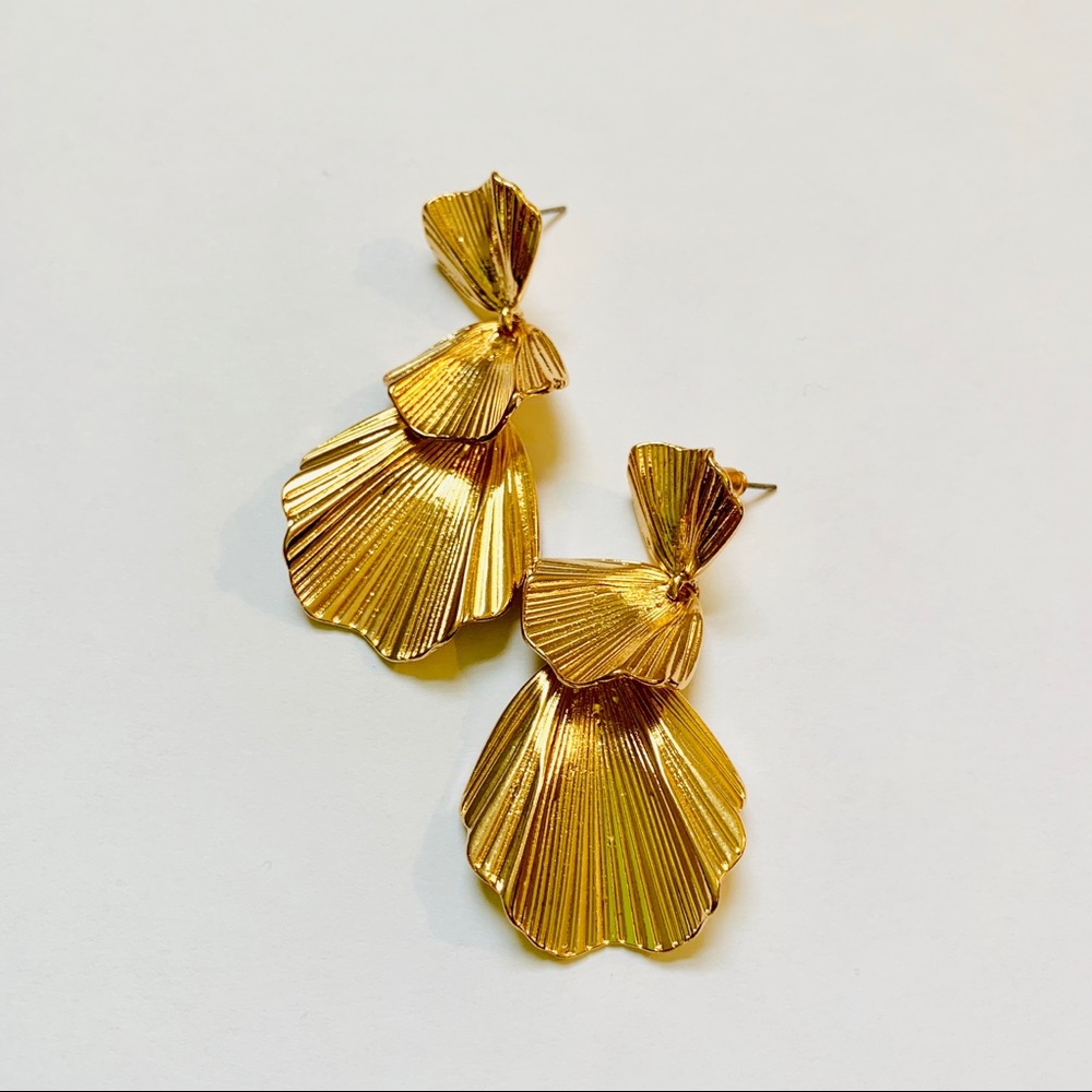 Tiered Fan Statement Earrings
